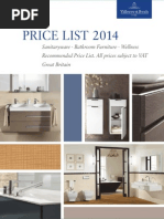 Villeroy Boch Pricelist 2014 GB