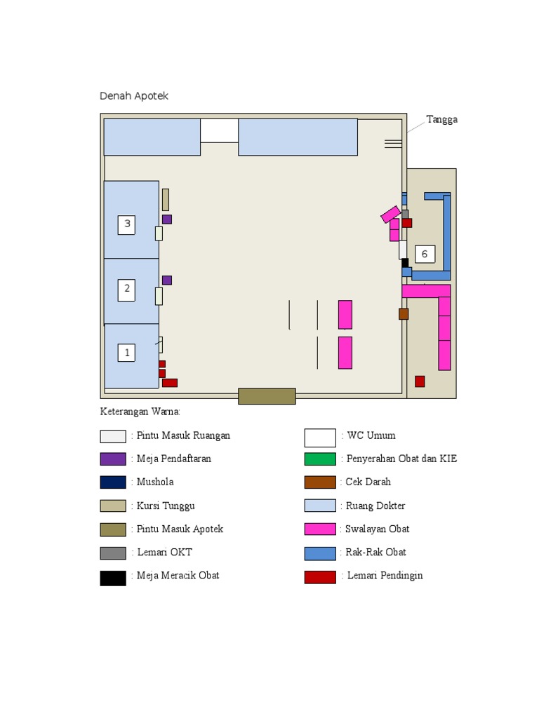 Denah Apotik Kimia Farma Soetomo Samarinda