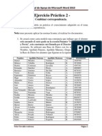 Ejercicio Combinar Correspondencia