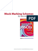 OSCES Mock Marking Scheme