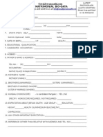 Oswal Marriage Form