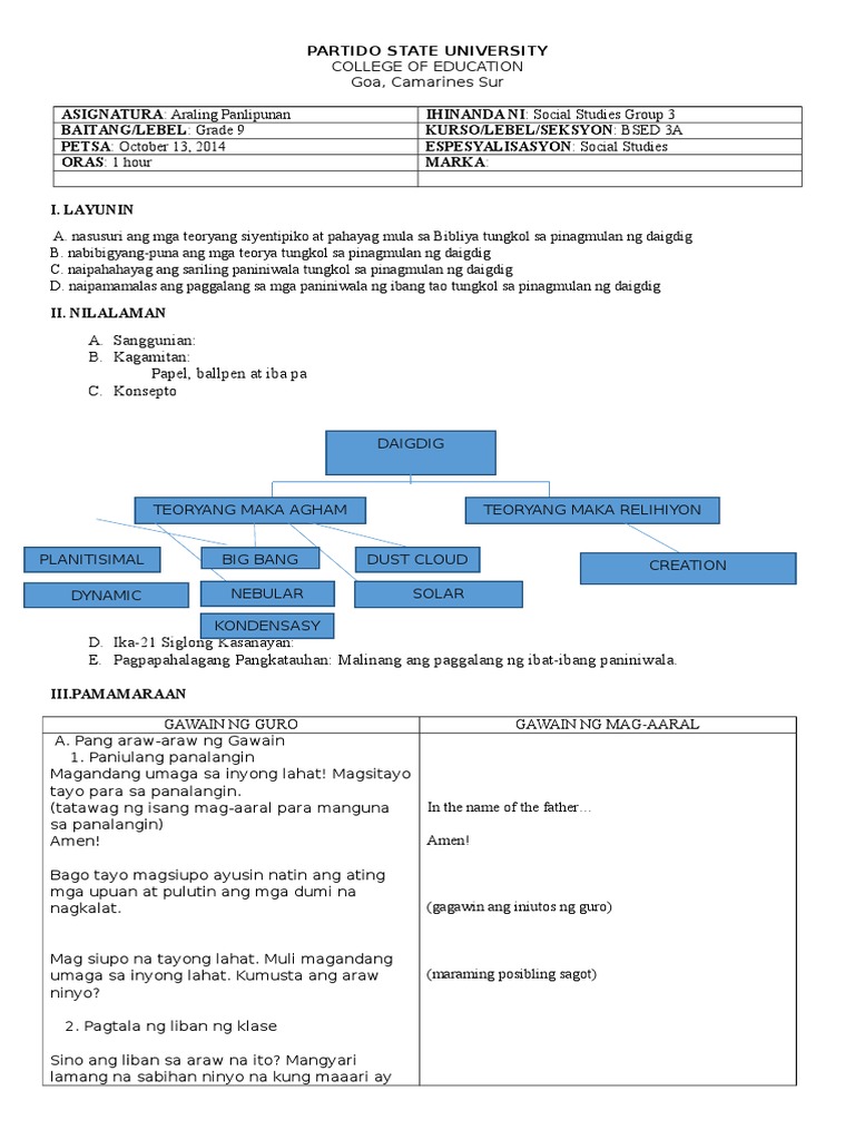Lesson Plan in Social Studies | PDF