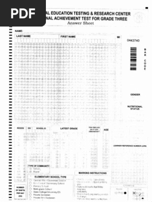 Nat Practice Test Answer Sheet 