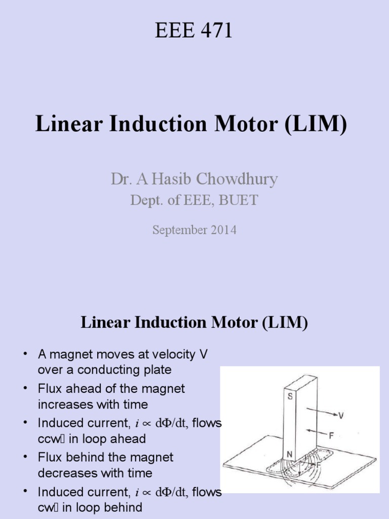 Linear Induction Motor Induction Electrical Components