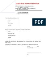 Contoh Surat Keterangan 3 PDF