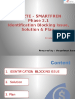 CME ZTE - SMARTFREN Phase 2.1. Identification Blocking Issue, Solution & Plan