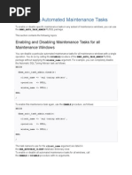 Configuring Automated Maintenance Tasks