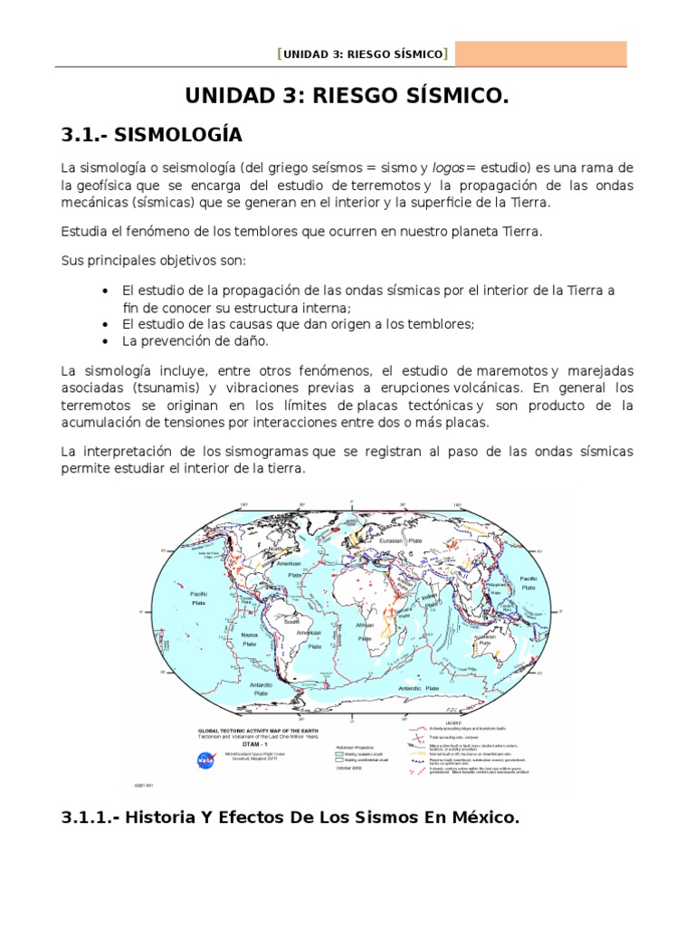 Riesgo Sísmico y Sismología en México | PDF | Temblores | Peligros ...