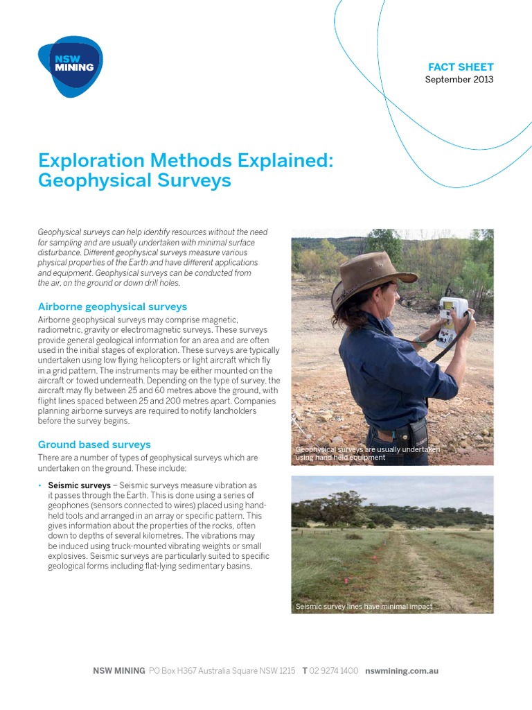 Geophysical Surveys Overview for Drilling | PDF | Geophysical Survey ...