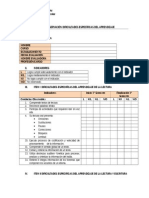 Pauta de Observación Dificultades Específicas Del Aprendizaje