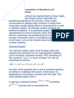 Computer Representation of Numbers and Computer Arithmetic