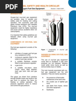 Safe Use of Oxygen Fuel Gas Equipment