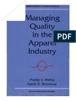 managing quality in apparel industry