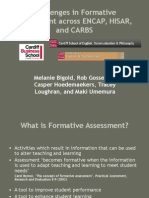 Challenges in Formative Assessment Group Presentation