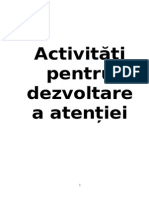 Dezvoltarea Atentiei