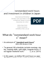 Mothers’ nonstandard work hours and investment in children in Japan