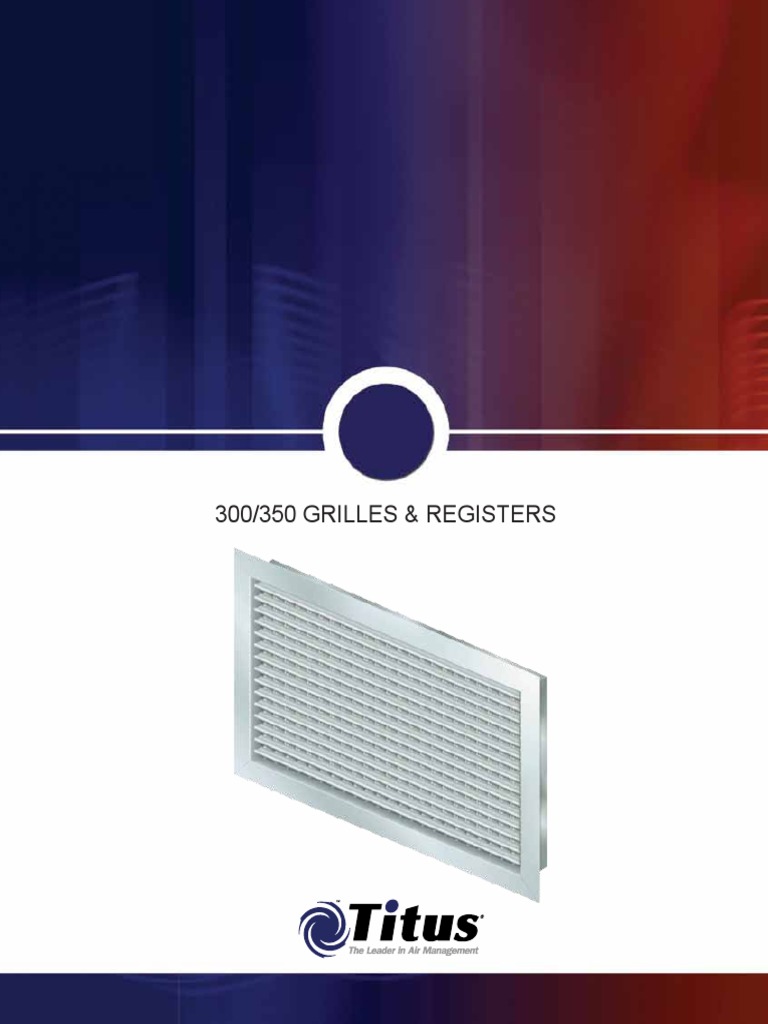 TITUS Catalog Grilles & Registers Duct (Flow) Decibel