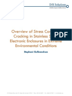 Overview of Stress Corrosion Cracking in Stainless Steel: Electronic Enclosures in Extreme Environmental Conditions