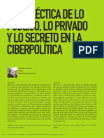 La dialéctica de lo público, lo privado y lo secreto en la ciberpolítica