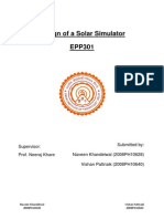 Solar Simulator Report