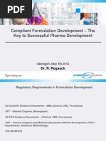 Complient Formulation Development-Key to Success