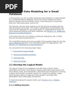 Tutorial Data Modeling For A Small Database
