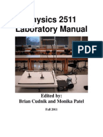 Physics 2511 Lab Manual 8.3E
