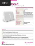 Datenblatt Speedport W 724V Englisch