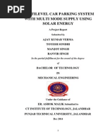 Download Multi-Level Car Parking System by Using Solar Energy by Ajay Verma SN256023354 doc pdf