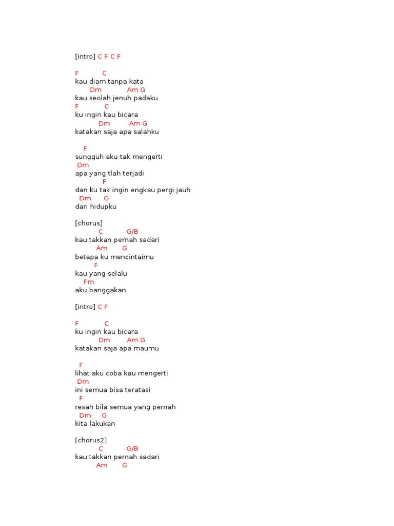 Kord Diam Tanpa Kata Pdf