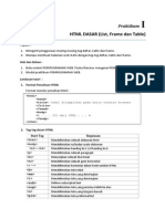 Praktikum 1 (HTML Dasar)