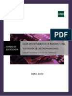 Guia de Orientación Para El Estudio Sociologia de Las Organizaciones