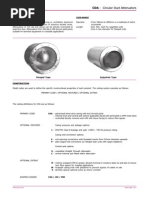 CAICE Attenuator Product Overview | PDF | Duct (Flow) | Sheet Metal
