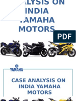 Case Analysis On India Yamaha Motors