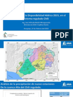 Exposición Disponibilidad Hídrica en Sistema Regulado Del Chili