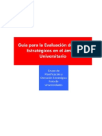 Guía para La Evaluación de Planes Estratégicos