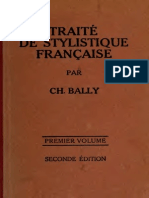 Charles Bally - Traité de Stylistique Française - Vol. 1 PDF
