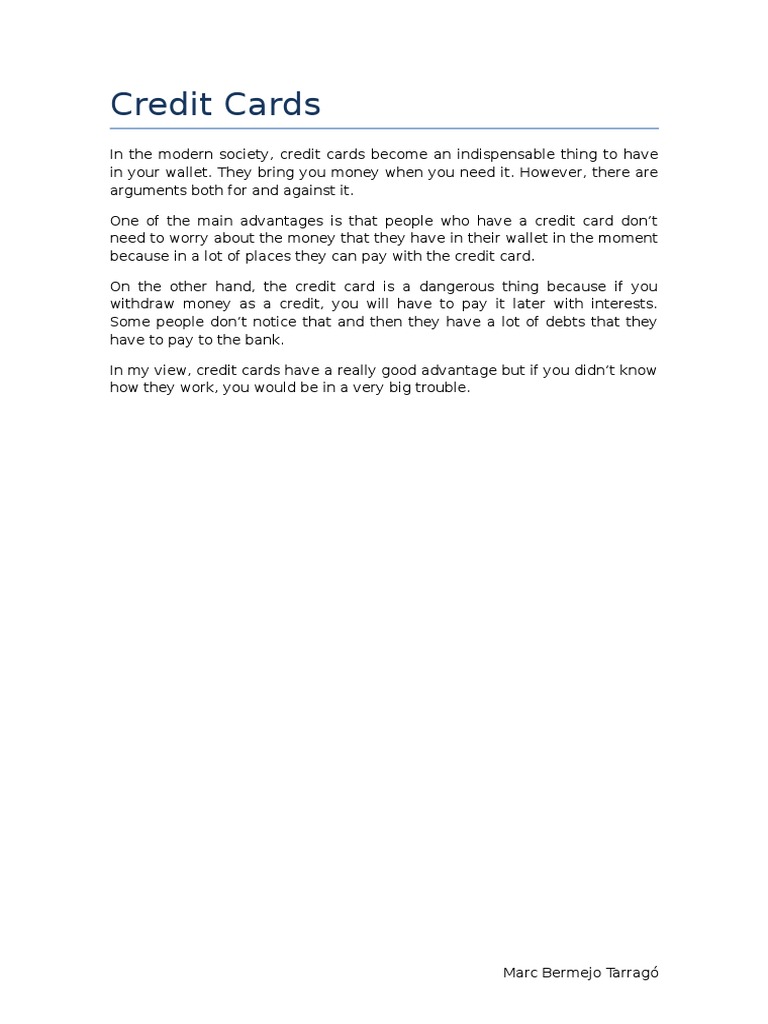 Credit Cards | PDF