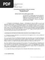 Edital Do Mestrado UFRJ LitBras