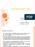 Hindu Undivided Family (Huf)