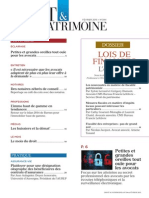 Sommaire Droit & Patrimoine n° 244 Fevrier 2015