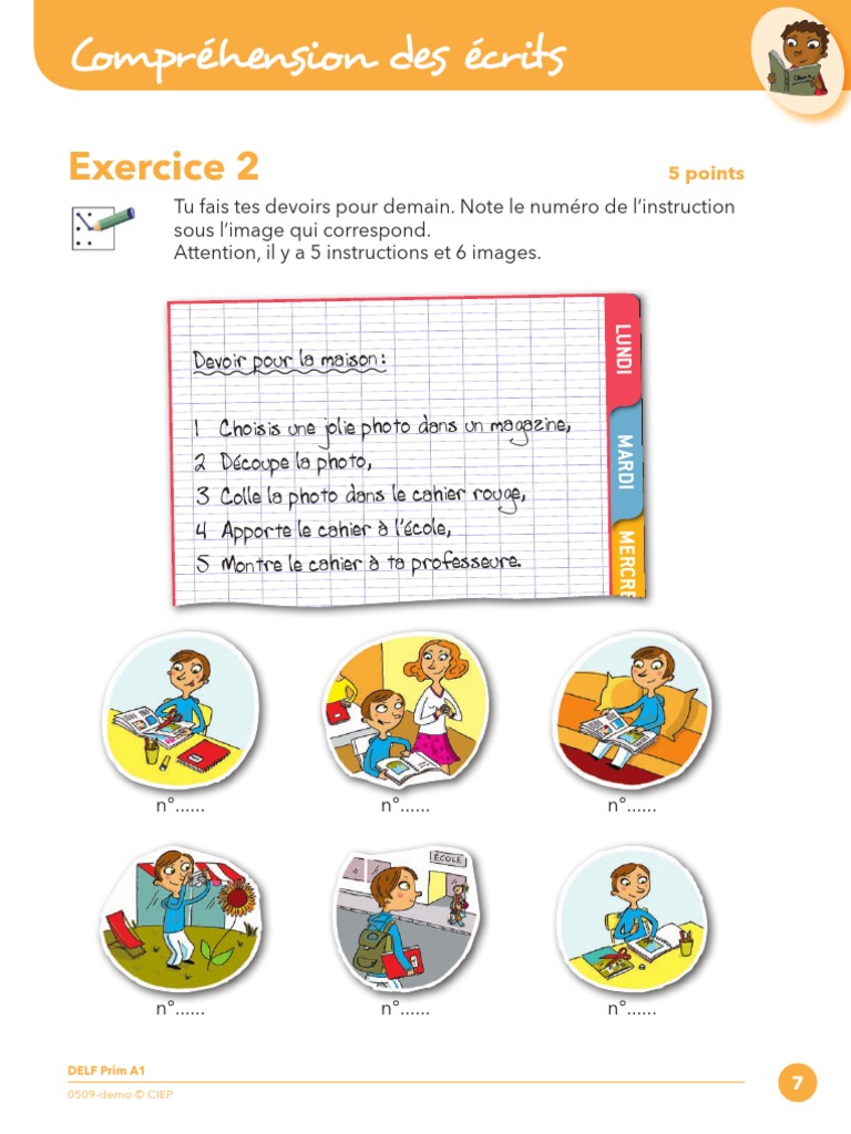 A1 Comprehension Des Ecrits Exercice 2 | PDF