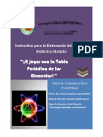 Elaboración de Instructivo de Material Didáctico