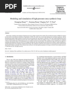 Modeling and Simulation of High-Pressure Urea Synthesis Loop