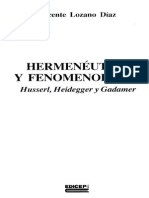 Lozano Diaz, Vicente - Hermeneutica y fenomenologia. Husserl, Heidegger, Gadamer.pdf