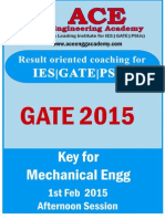 ACE ME GATE2015 1stfeb Afternoon