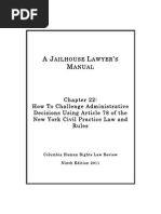 How To Challenge Administrative Decisions Using Article 78 of The New York Civil Practice Law and Rules