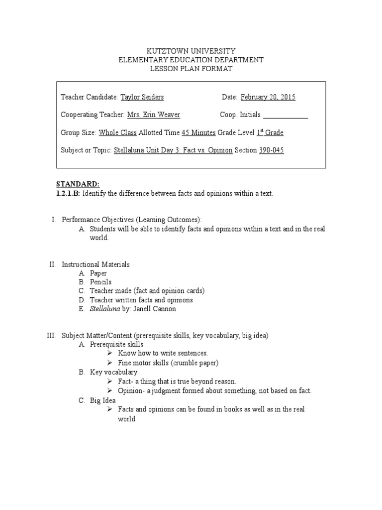 Stellaluna 3 | PDF | Lesson Plan | Teaching