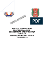 Kertas Cadangan Kursus Sekretariat KRS Kedah 2011