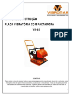 Manual Placa Vibratória VK 85 PDF